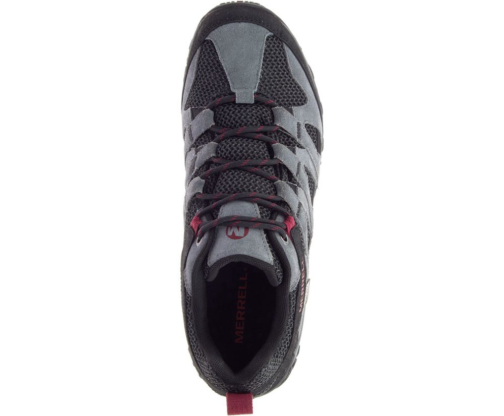 Tenis Homem - Merrell Alverstone Waterproof Wide Width - Cinzentas/Pretas - JVA514023